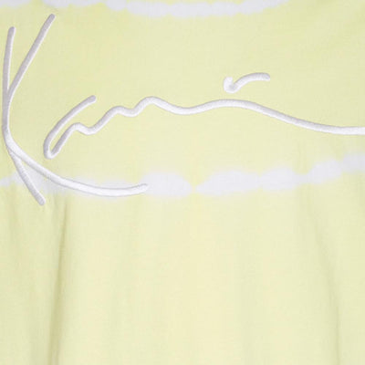 Karl Kani Signature Tie Dye tee light yellow/white - Shop-Tetuan