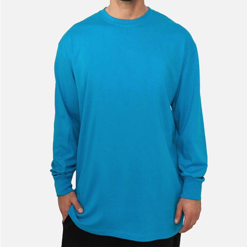 Urban Classics tall tee l/s turquoise - Shop-Tetuan