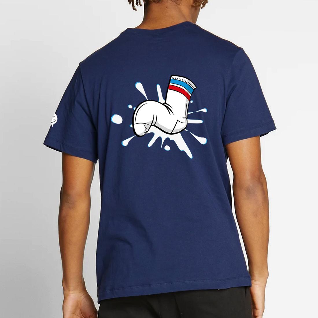 Naughty League Boston Wank Sox Logo tee navy - Shop-Tetuan