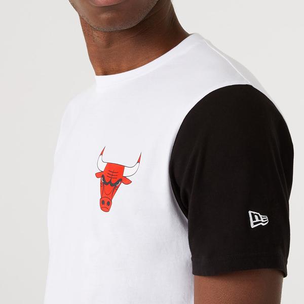 New Era NBA Color Block sleeve tee C Bulls white