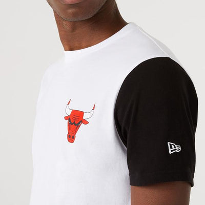 New Era NBA Color Block sleeve tee C Bulls white - Shop-Tetuan