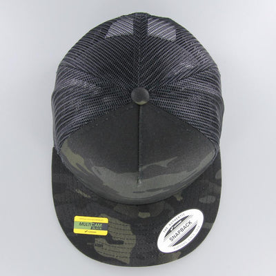 The Classics Yupoong Multicam Trucker Cap black