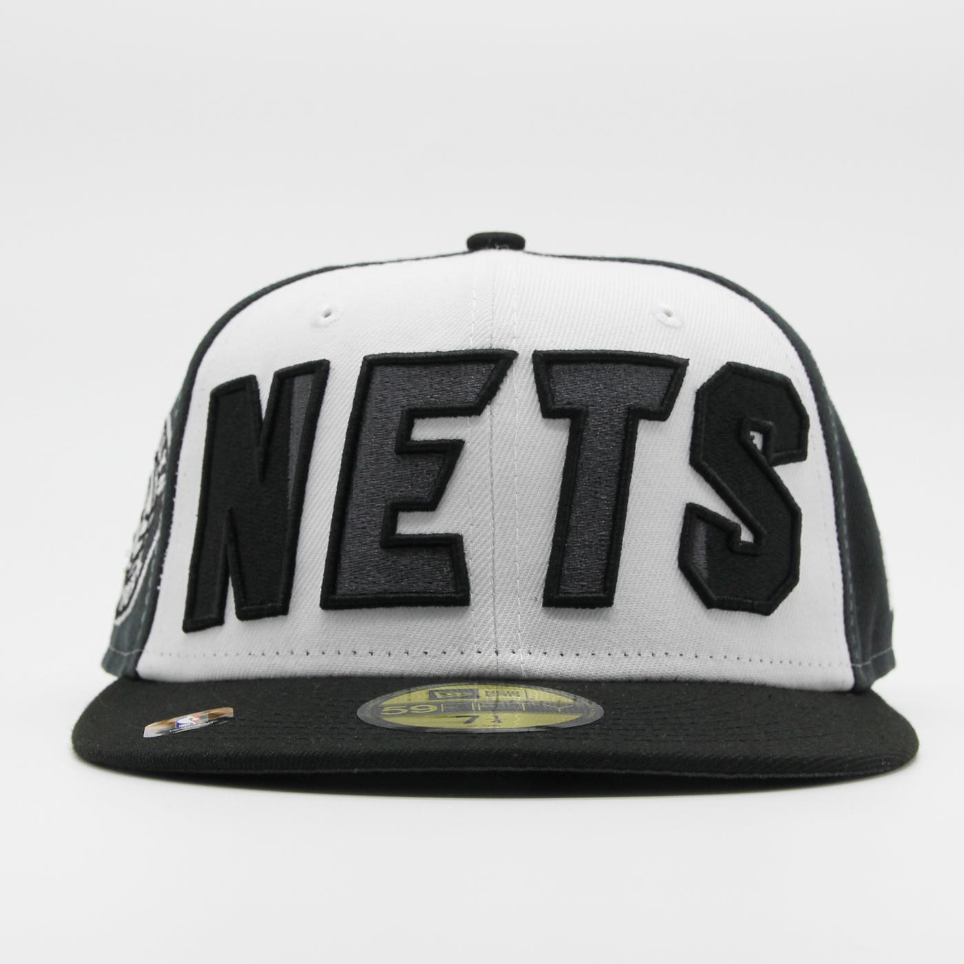 New Era NBA Authentics Back Half Edition 59Fifty B Nets blk/grey/wht