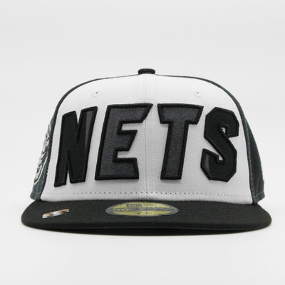 New Era NBA Authentics Back Half Edition 59Fifty B Nets blk/grey/wht