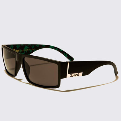 Locs Marijuana Pattern Sunglasses matt black - Shop-Tetuan
