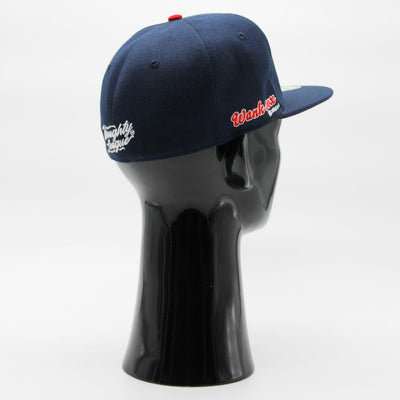 Naughty League Boston Wank Sox Splash Logo fitted navy - Shop-Tetuan