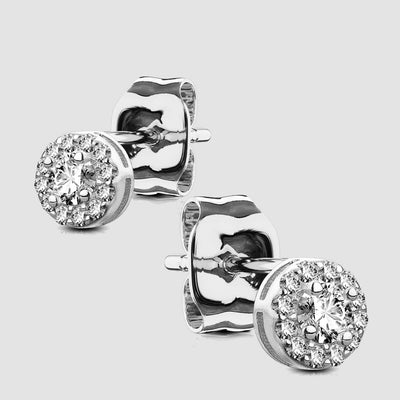 Pair of .925 Sterling Silver Stud Earrings silver - Shop-Tetuan