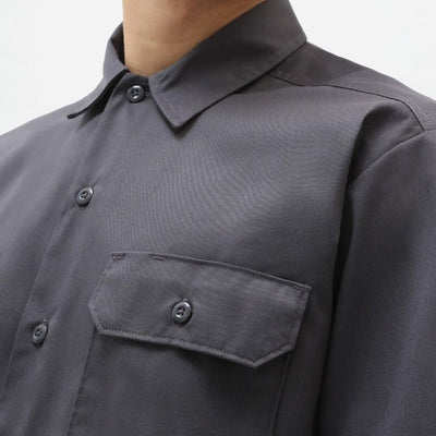 Dickies Work Shirt SS Rec charcoal gre - Shop-Tetuan