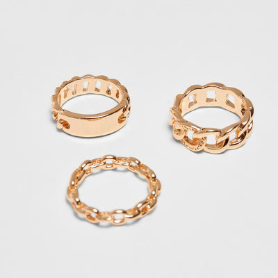 Urban Classics Chain Ring 3-Pack gold - Shop-Tetuan
