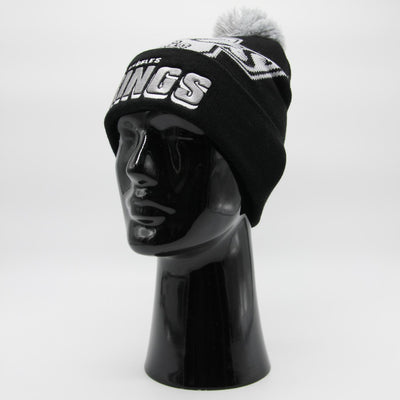 Mitchell & Ness NHL Punch Out Pom Knit beanie LA Kings black - Shop-Tetuan