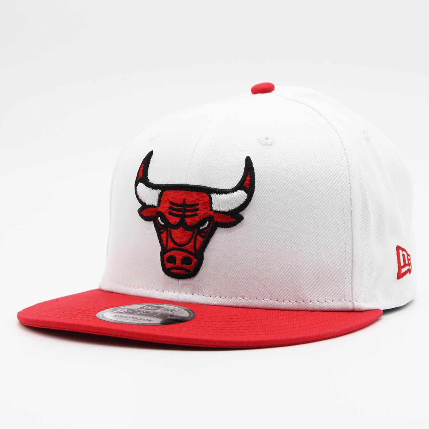 New Era Crown Patches white 9Fifty C Bulls white/red - Shop-Tetuan