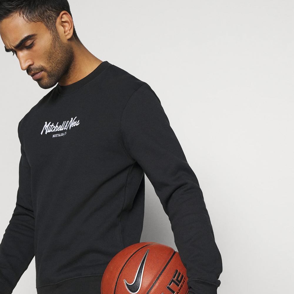 Mitchell & Ness Pinscript Crew Own Brand black - Shop-Tetuan