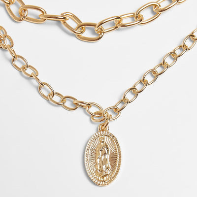 Urban Classics Madonna Layering Necklace gold