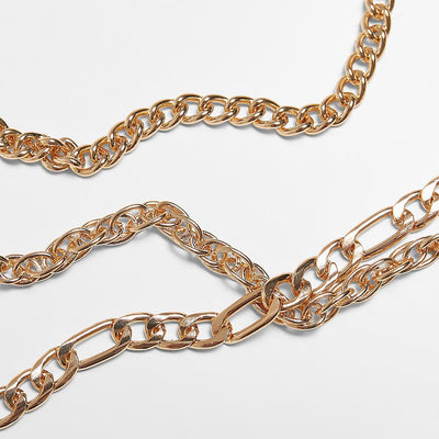 Urban Classics Mini Coin Cross Necklace gold - Shop-Tetuan