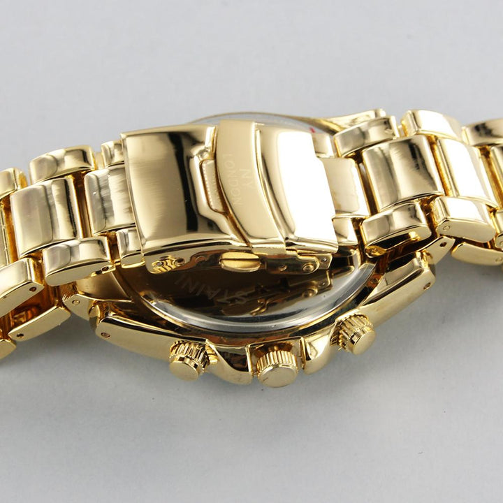NY London metal bracelet watch gold - Shop-Tetuan