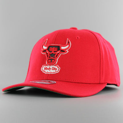 Mitchell & Ness NBA Team Ground 2.0 Strech Fitted cap C Bulls red - Shop-Tetuan