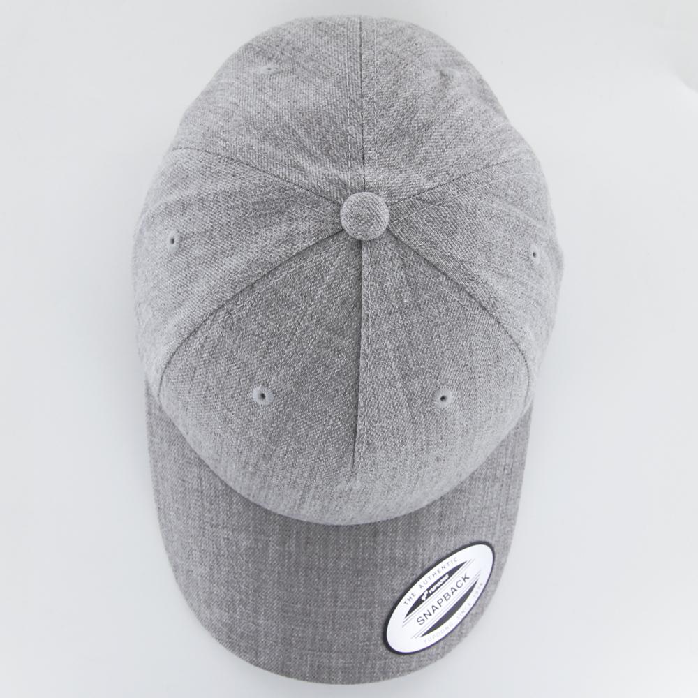 The Classics Yupoong 5-panel Premium Curve snapback h.grey - Shop-Tetuan