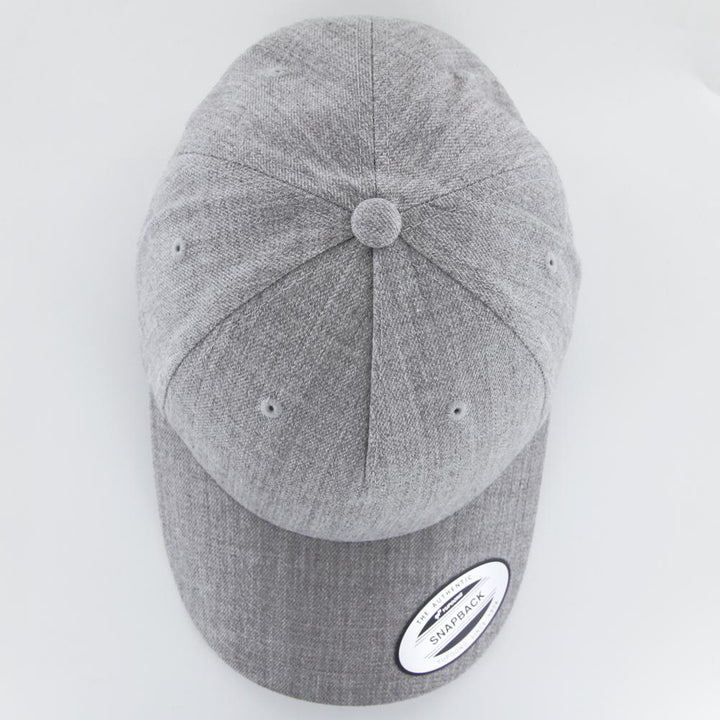 The Classics Yupoong 5-panel Premium Curve snapback h.grey - Shop-Tetuan