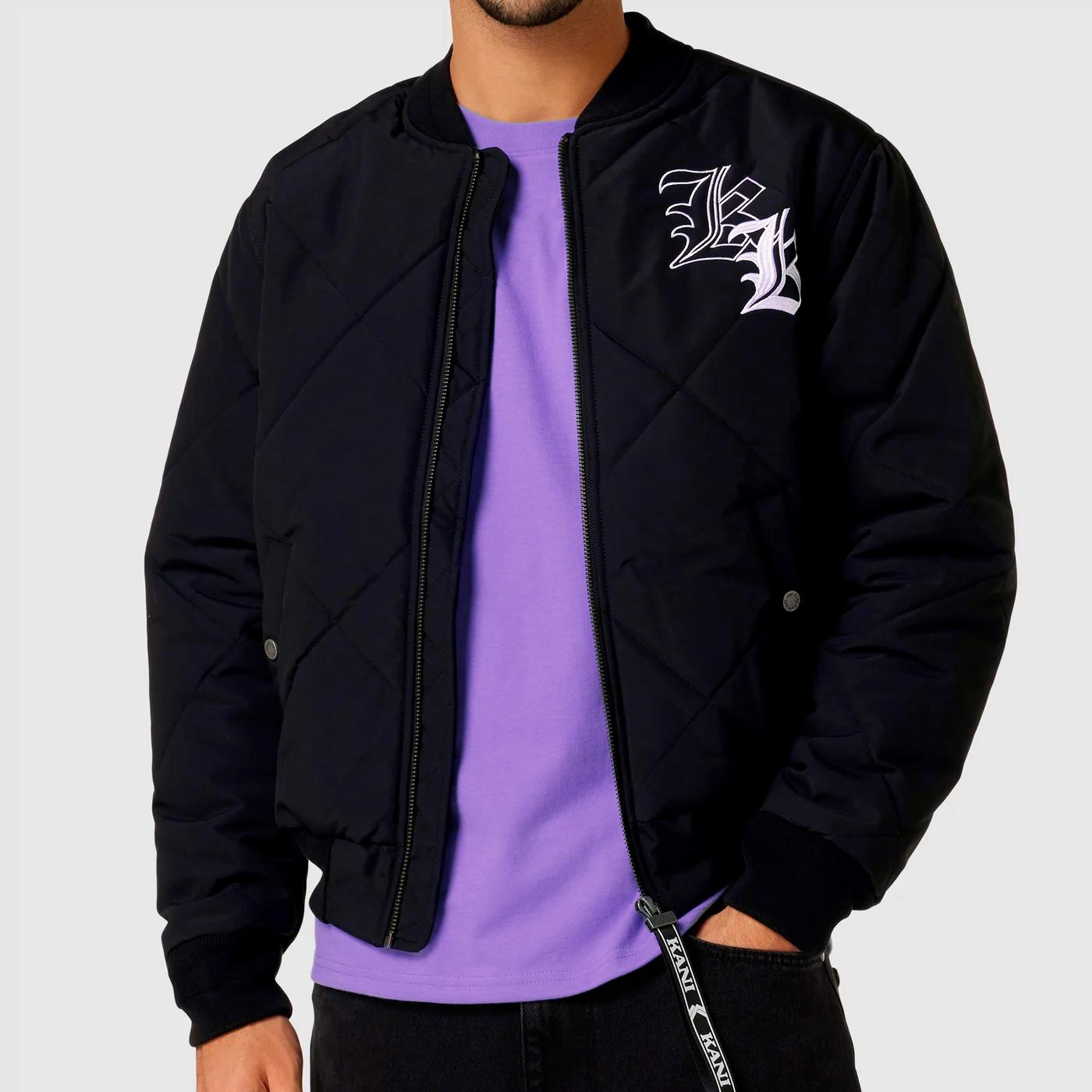 Karl Kani OG Old English Quilted Bomber - Shop-Tetuan