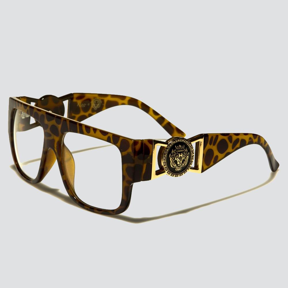 Kleo Square Clear-Lens LH-5355CLR Sunglasses animal - Shop-Tetuan