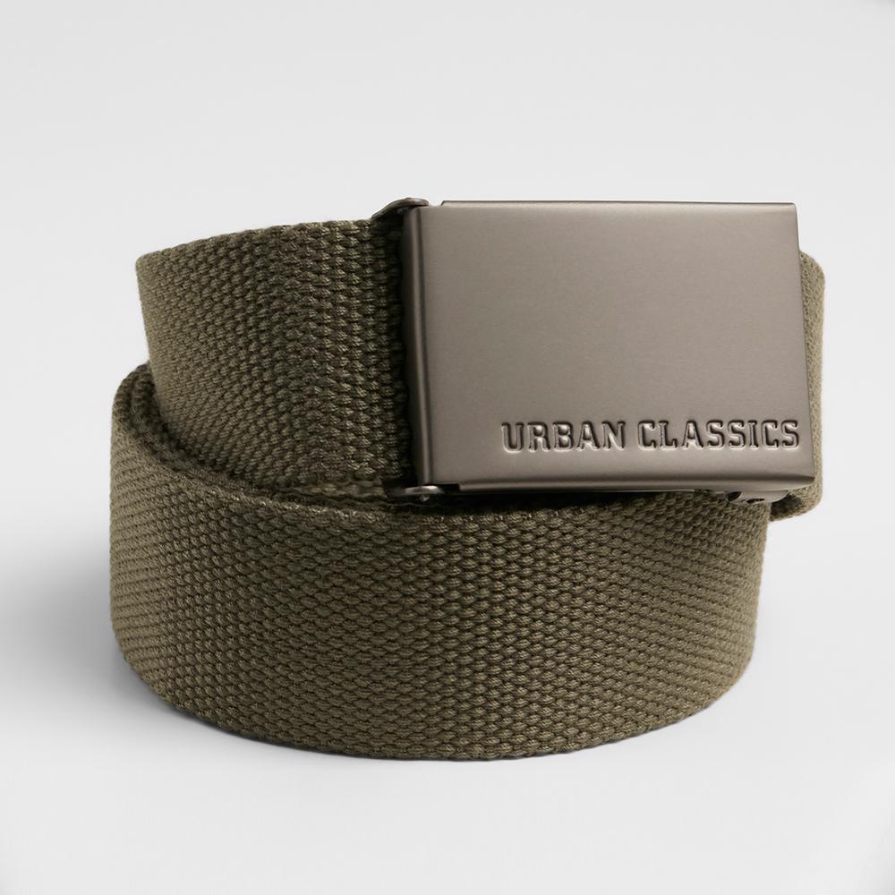 Urban Classics Canvas Belts olive - Shop-Tetuan