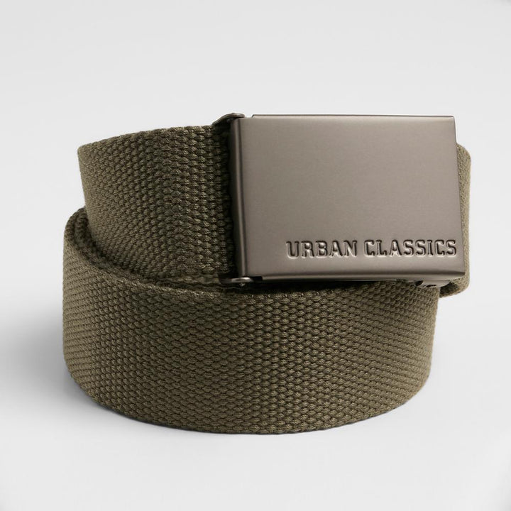 Urban Classics Canvas Belts olive - Shop-Tetuan