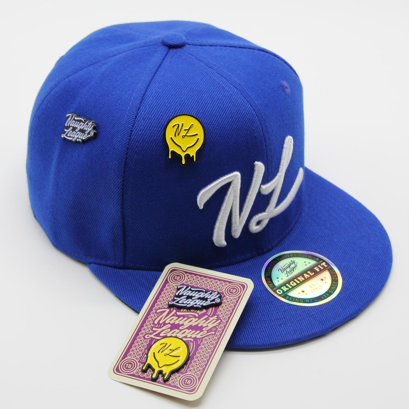 Naughty League Icon Basic Fitted royal/white - Shop-Tetuan