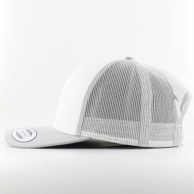 The Classics Yupoong Retro Trucker Colored Front cap silver/wht/silver - Shop-Tetuan