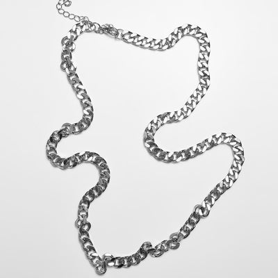 Urban Classics Long Basic necklace silver - Shop-Tetuan
