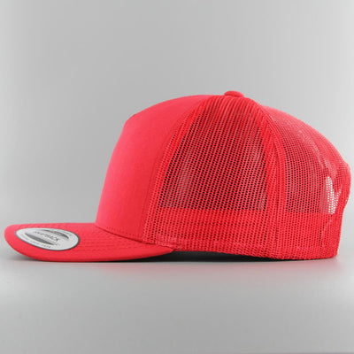 The Classics Yupoong 5-panel Retro Trucker cap red - Shop-Tetuan