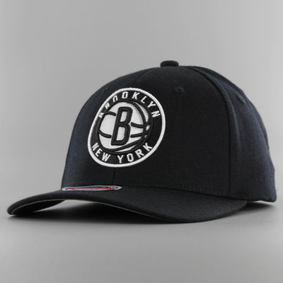 Mitchell & Ness NBA Team Ground 2.0 Stretch Snapback B Nets black - Shop-Tetuan