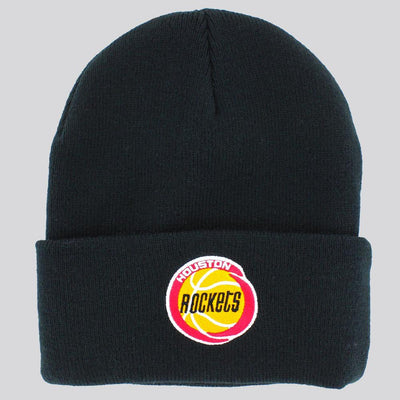 Mitchell & Ness Team Logo Cuff Knit beanie H Rockets black - Shop-Tetuan