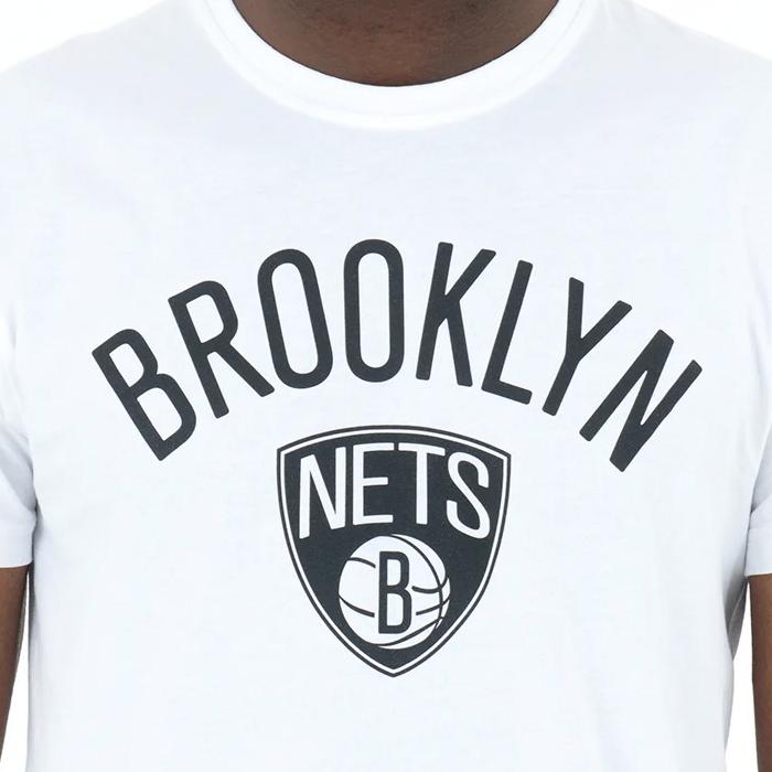 New Era Team Logo tee B Nets white - Shop-Tetuan