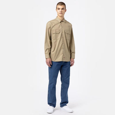 Dickies Work Shirt Long Sleeve Rec khaki - Shop-Tetuan