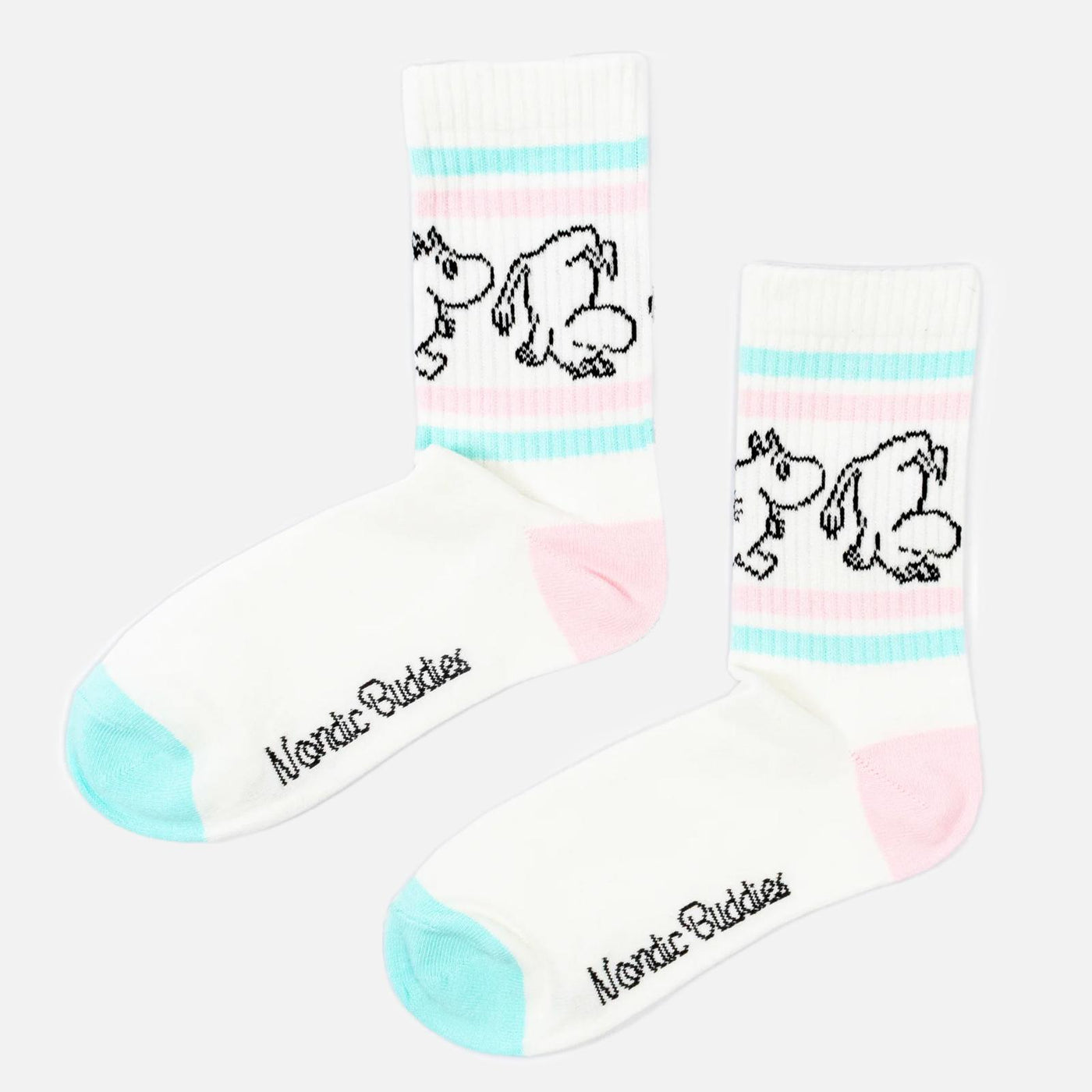 Moomin Muumipeikko Retro Socks white - Shop-Tetuan