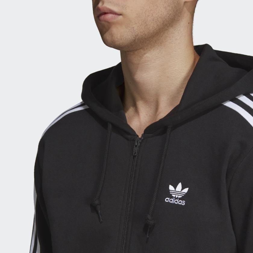 Adidas 3-Stripes FZ track top black - Shop-Tetuan