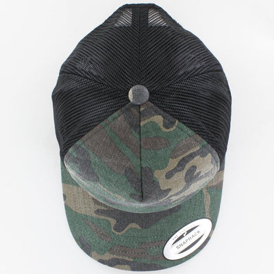 The Classics Yupoong Camo Trucker cap woodcamo/blk - Shop-Tetuan