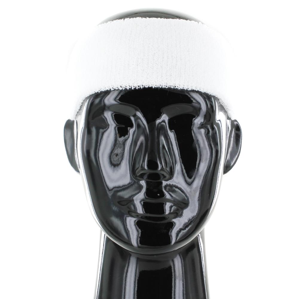 Plain Head Sweatband white - Shop-Tetuan