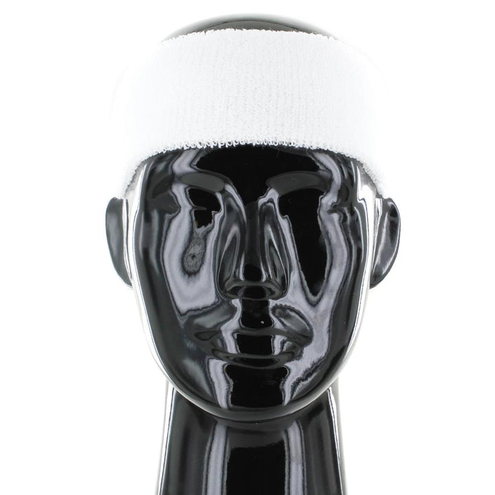 Plain Head Sweatband white - Shop-Tetuan