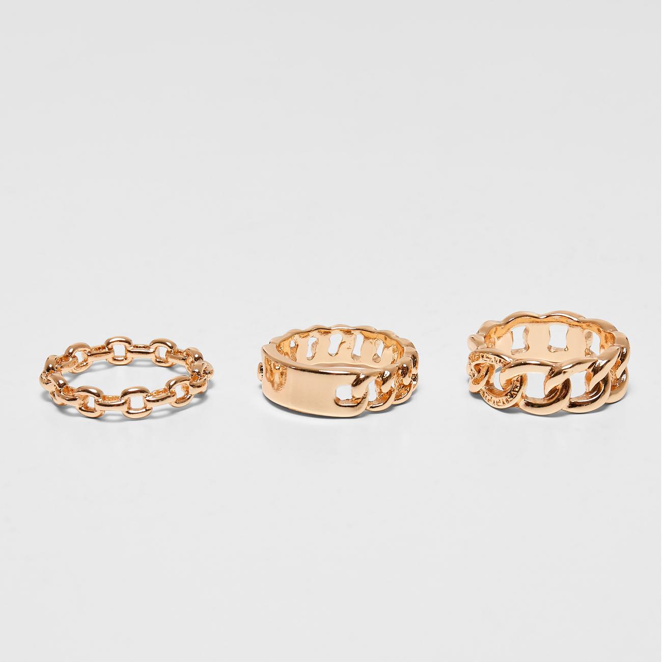 Urban Classics Chain Ring 3-Pack gold - Shop-Tetuan