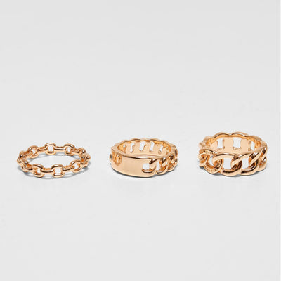 Urban Classics Chain Ring 3-Pack gold - Shop-Tetuan