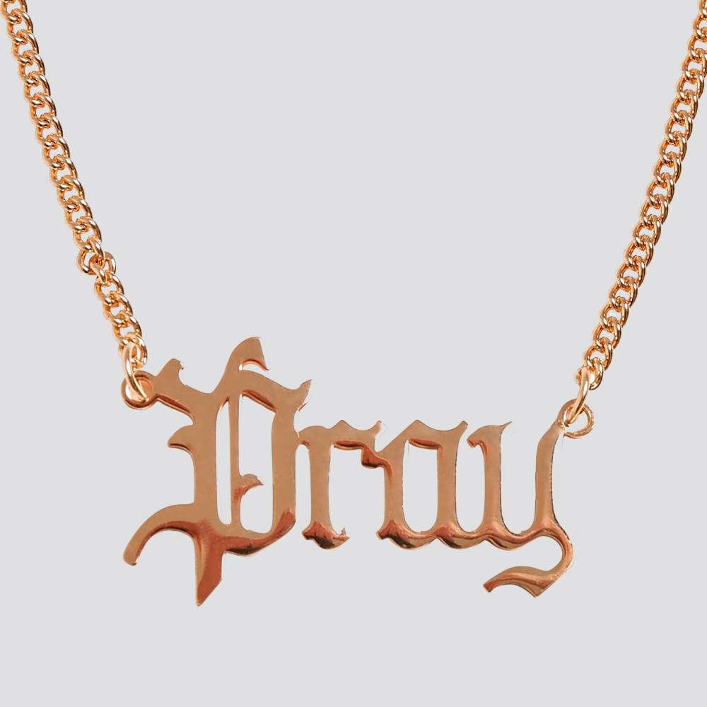 Mister Pray Chunky Necklace gold - Shop-Tetuan
