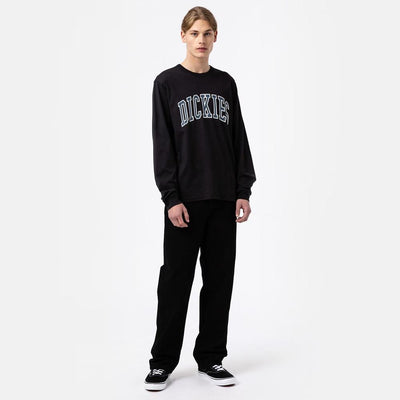 Dickies Aitkin tee l/s black/arfrce bl - Shop-Tetuan