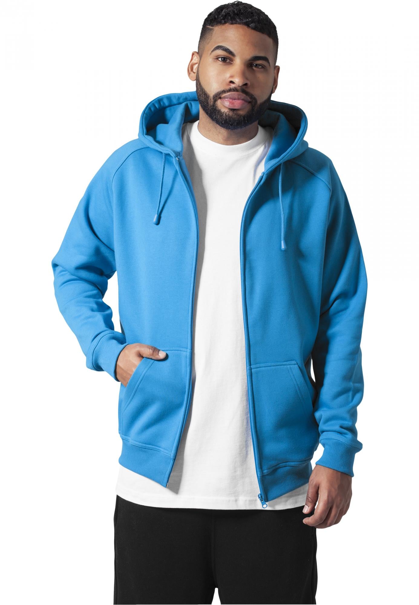 Urban Classics zip hoody turquoise - Shop-Tetuan