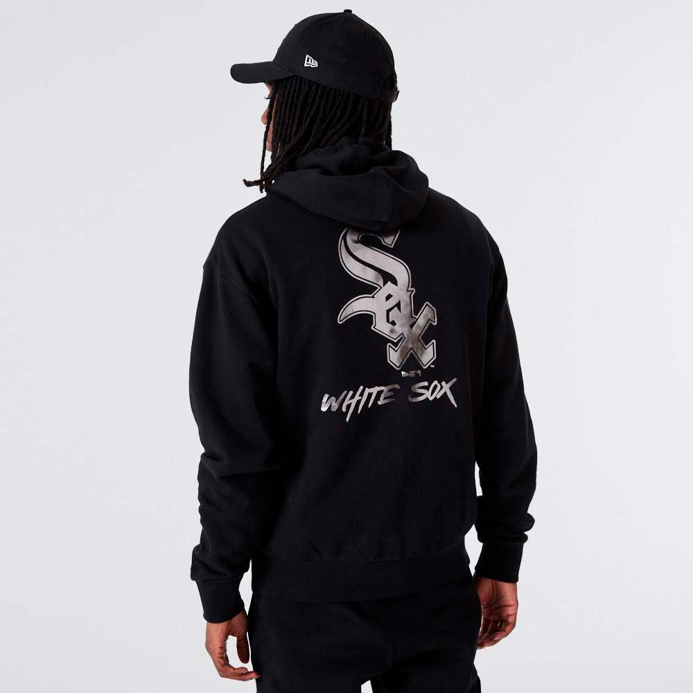 New Era MLB Metallic hoodie C White Sox black - Shop-Tetuan