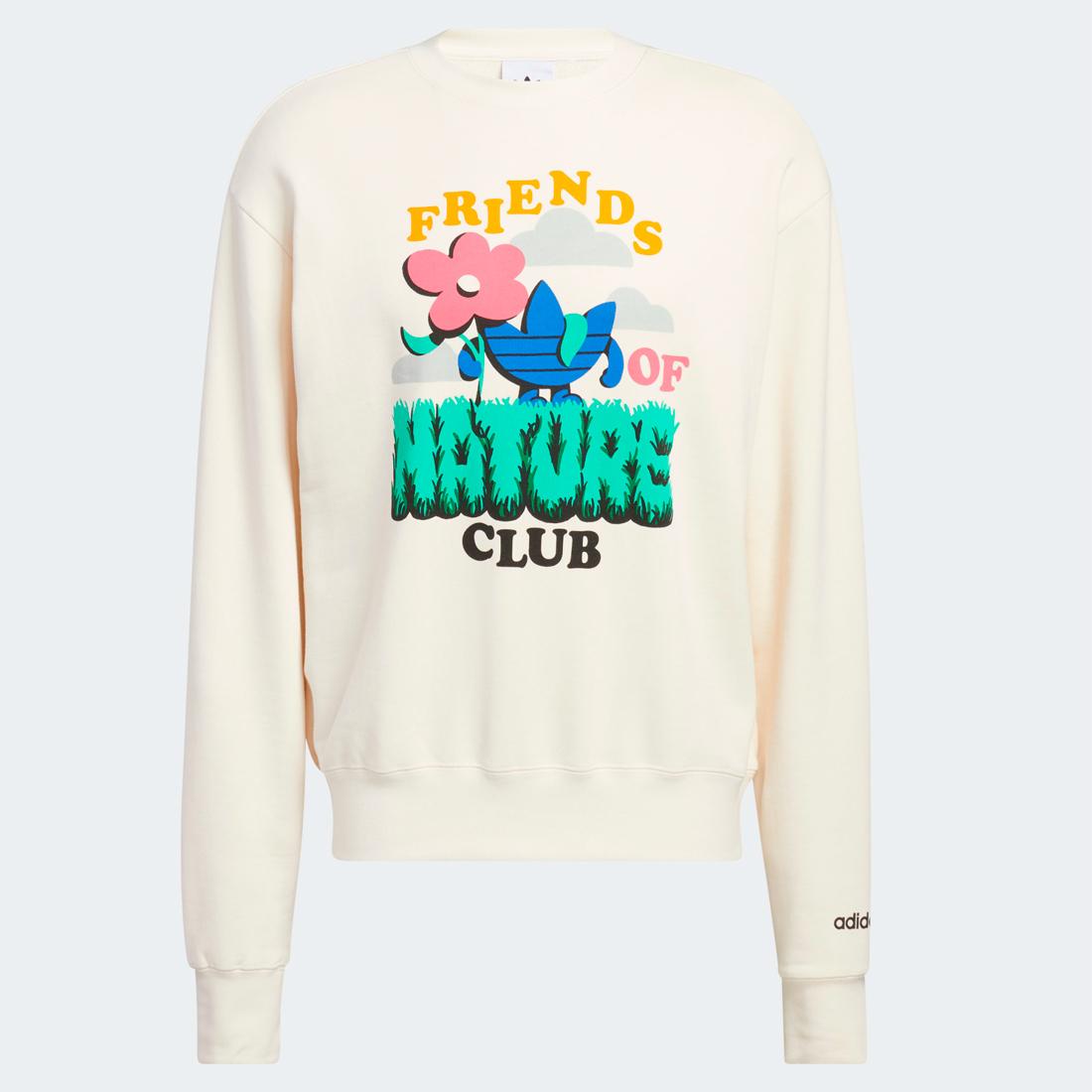 Adidas Friends Of Nature sweatshirt nondye/multco - Shop-Tetuan