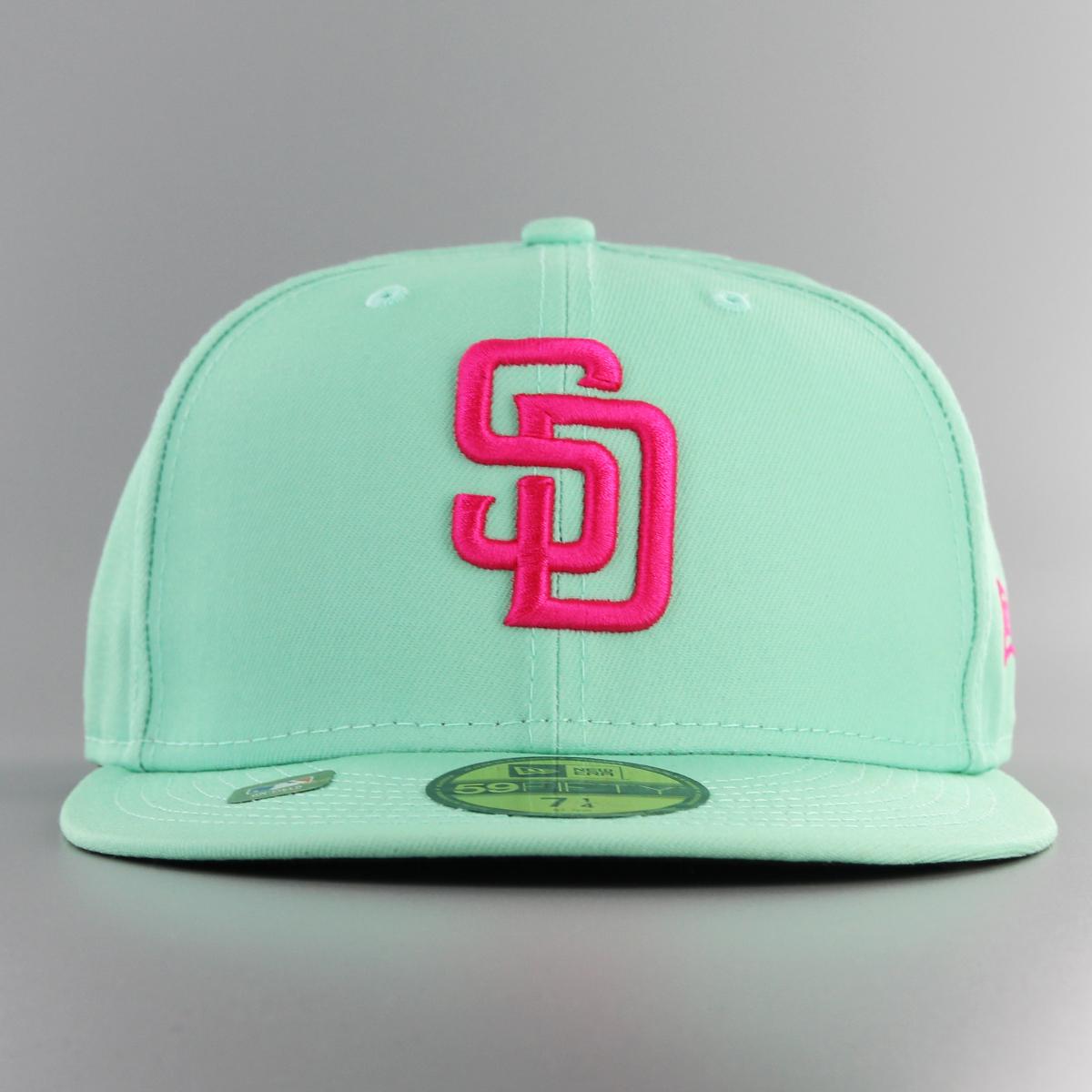 New Era MLB21 City Connect 59Fifty SD Padres aqua/pink - Shop-Tetuan