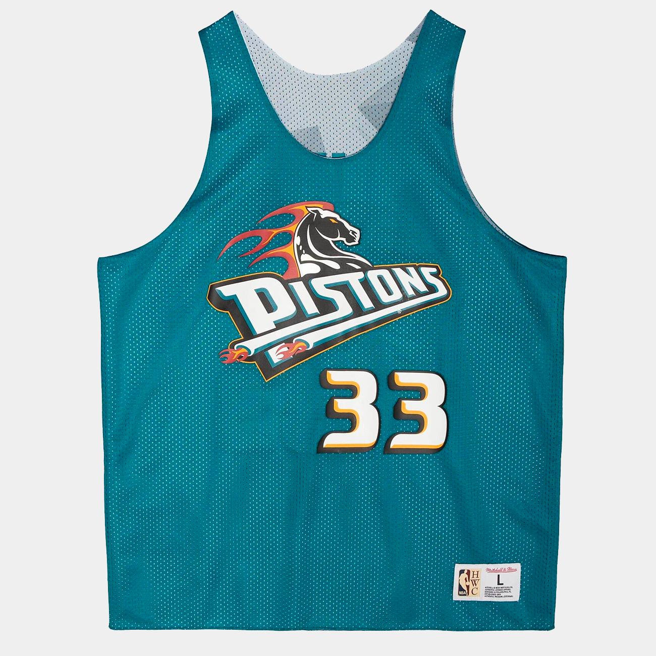 Mitchell & Ness Reversible Mesh Tank D Pistons teal