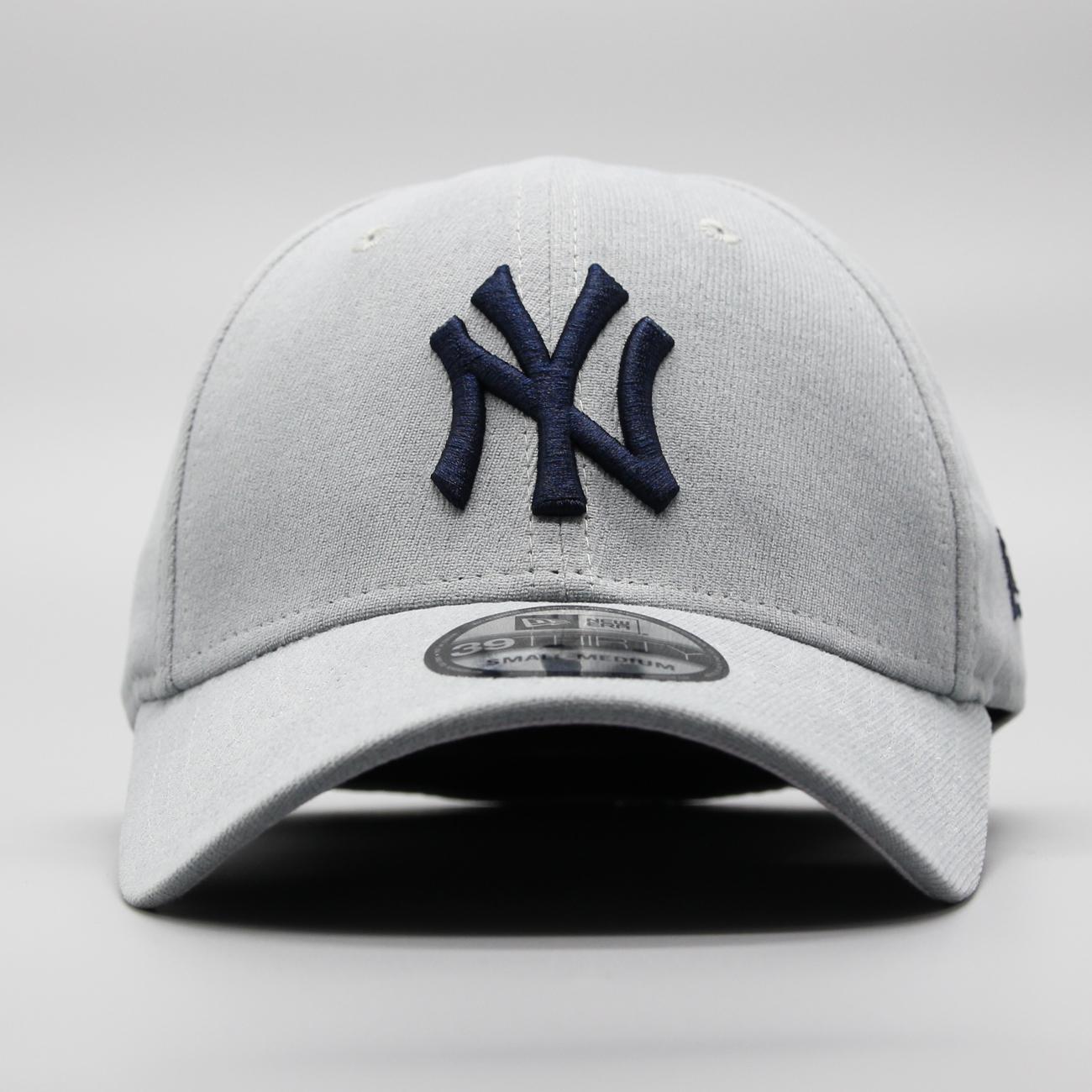 New Era Brushed Cotton 39thirty NY Yankees gra/nvy - Shop-Tetuan