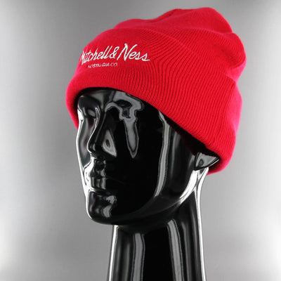 Mitchell & Ness Pinscript cuff knit red